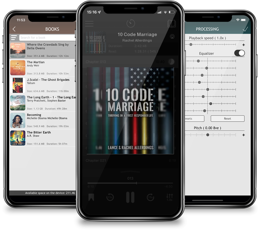 Listen 10 Code Marriage by Rachel Allerdings in MP3 Audiobook Player for free