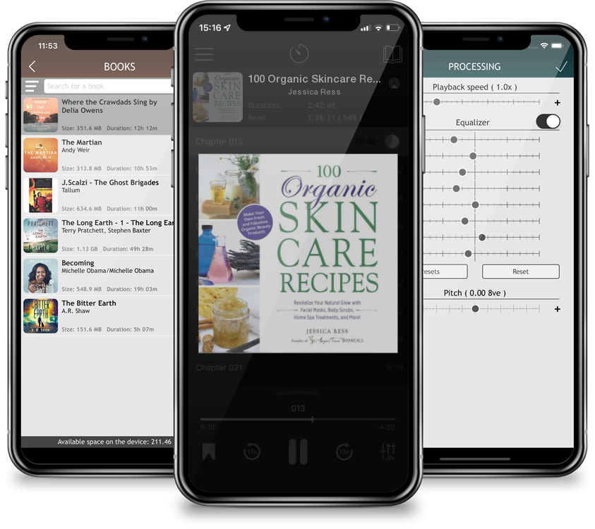 Audiobook 100 Organic Skincare Recipes: Make Your Own Fresh and Fabulous Organic Beauty Products by Jessica Ress