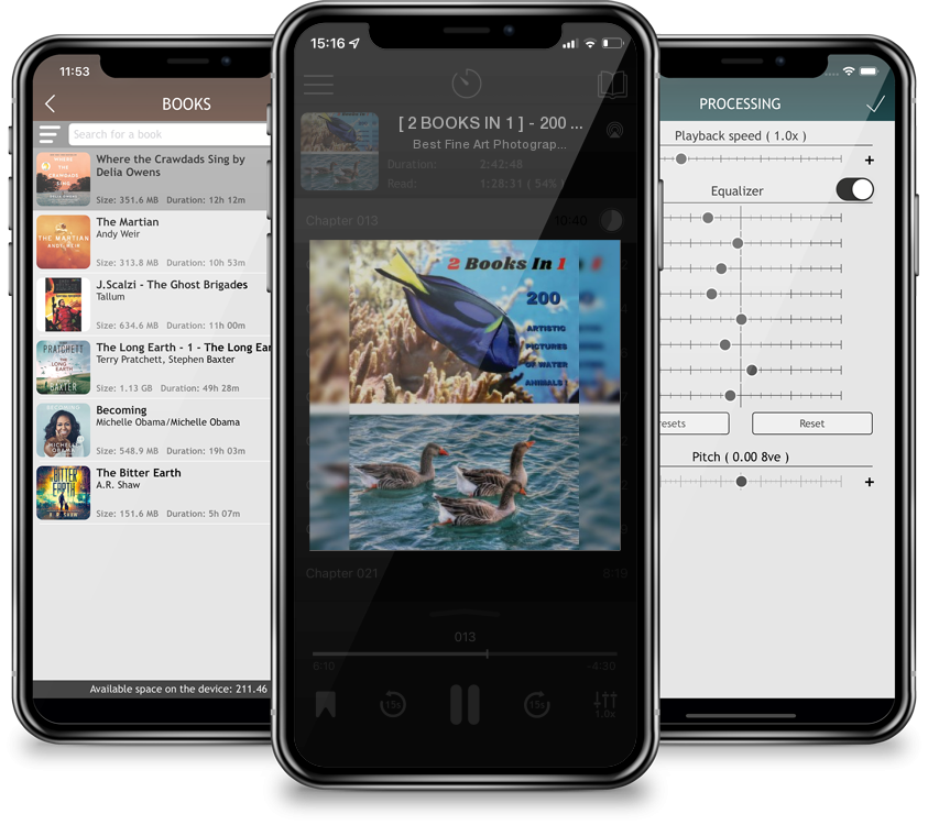 Audiobook [ 2 BOOKS IN 1 ] - 200 Artistic Pictures Of Water Animals - Professional Photos In Full Color HD: Aquatic Sea Creatures And Sea Life Art - Prints, Pho by Best Fine Art Photography Books