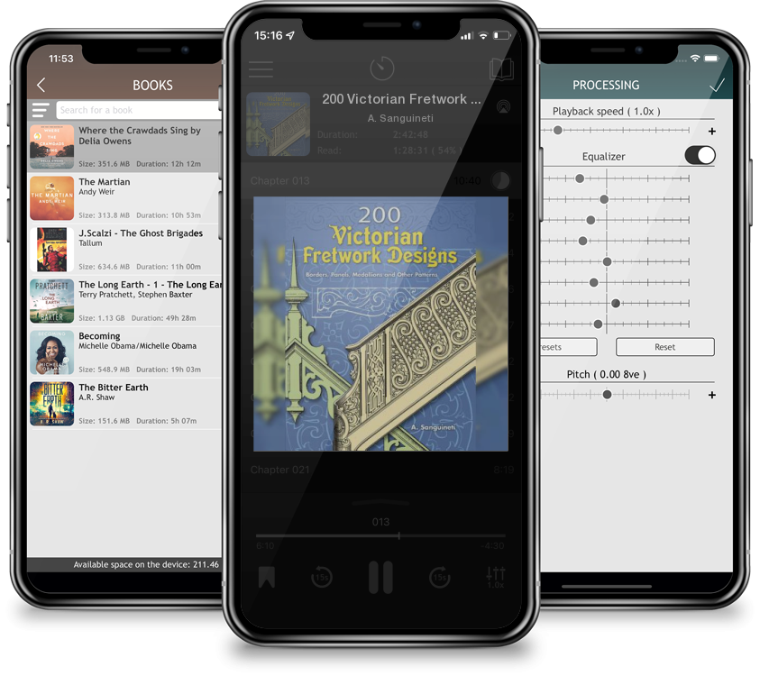 Audiobook 200 Victorian Fretwork Designs: Borders, Panels, Medallions and Other Patterns (Dover Pictorial Archives) by A. Sanguineti