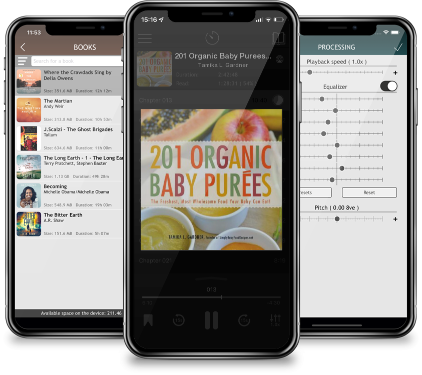 Audiobook 201 Organic Baby Purees: The Freshest, Most Wholesome Food Your Baby Can Eat! by Tamika L. Gardner