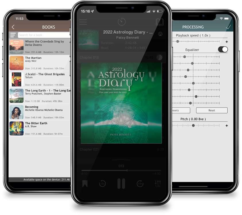 Audiobook 2022 Astrology Diary -  Northern Hemisphere by Patsy Bennett