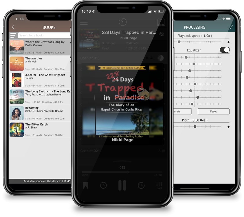 Audiobook 228 Days Trapped in Paradise: The Diary of an Expat Chica in Costa Rica by Nikki Page