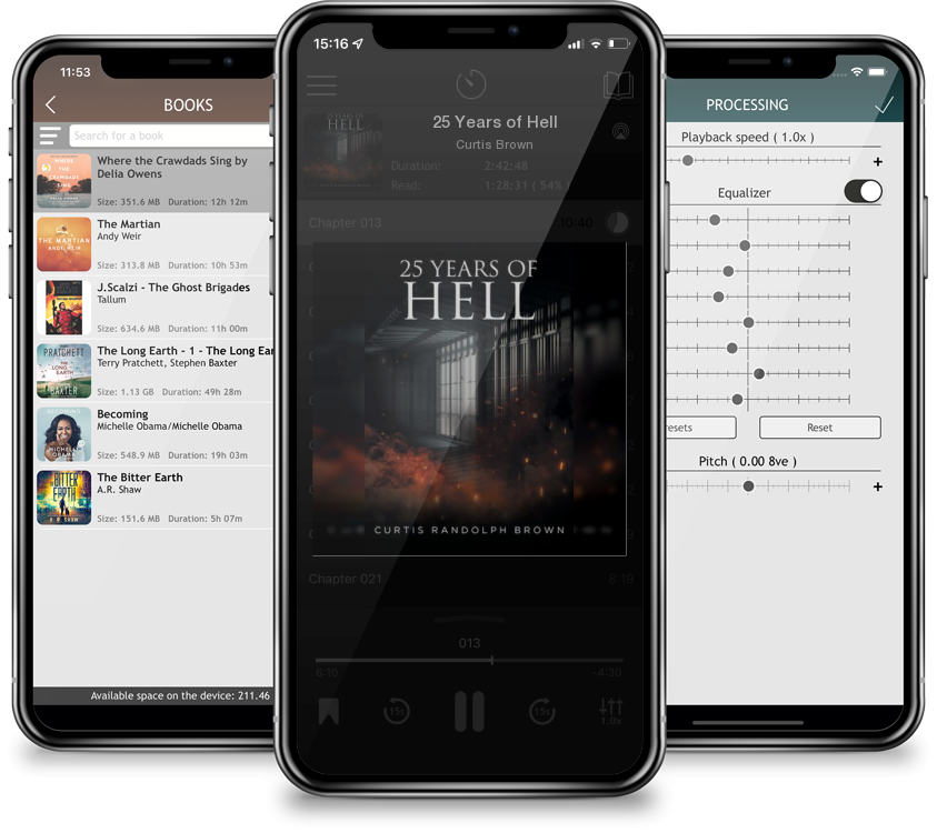 Audiobook 25 Years of Hell by Curtis Brown