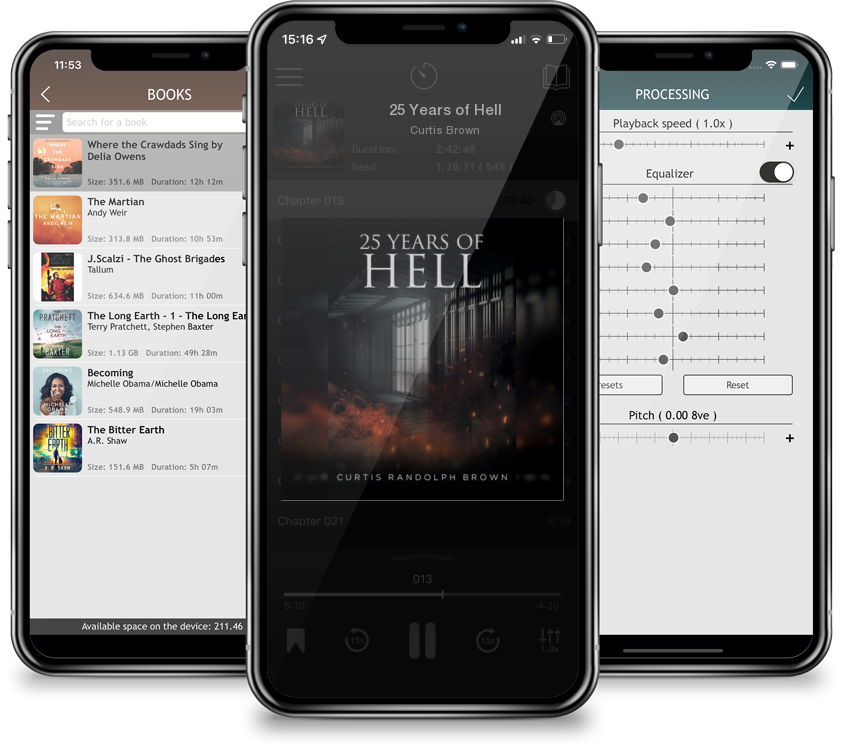 Listen 25 Years of Hell by Curtis Brown in MP3 Audiobook Player for free