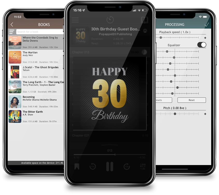 Audiobook 30th Birthday Guest Book by Popappel20 Publishing