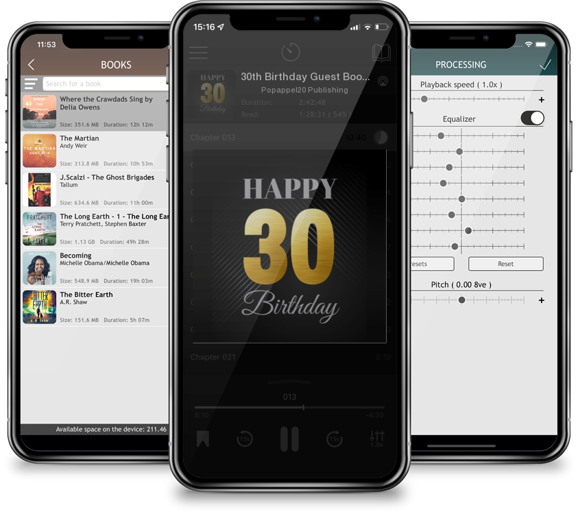 Listen 30th Birthday Guest Book by Popappel20 Publishing in MP3 Audiobook Player for free