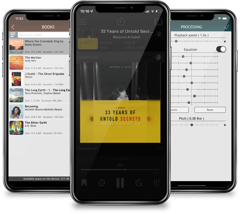 Audiobook 33 Years of Untold Secrets (Large Print / Paperback) by Maisoon Al Saleh