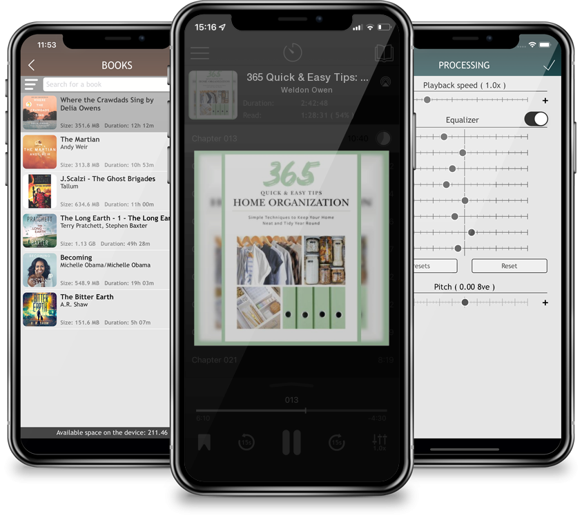 Audiobook 365 Quick & Easy Tips: Home Organization: Simple Techniques to Keep Your Home Neat and Tidy Year Round by Weldon Owen