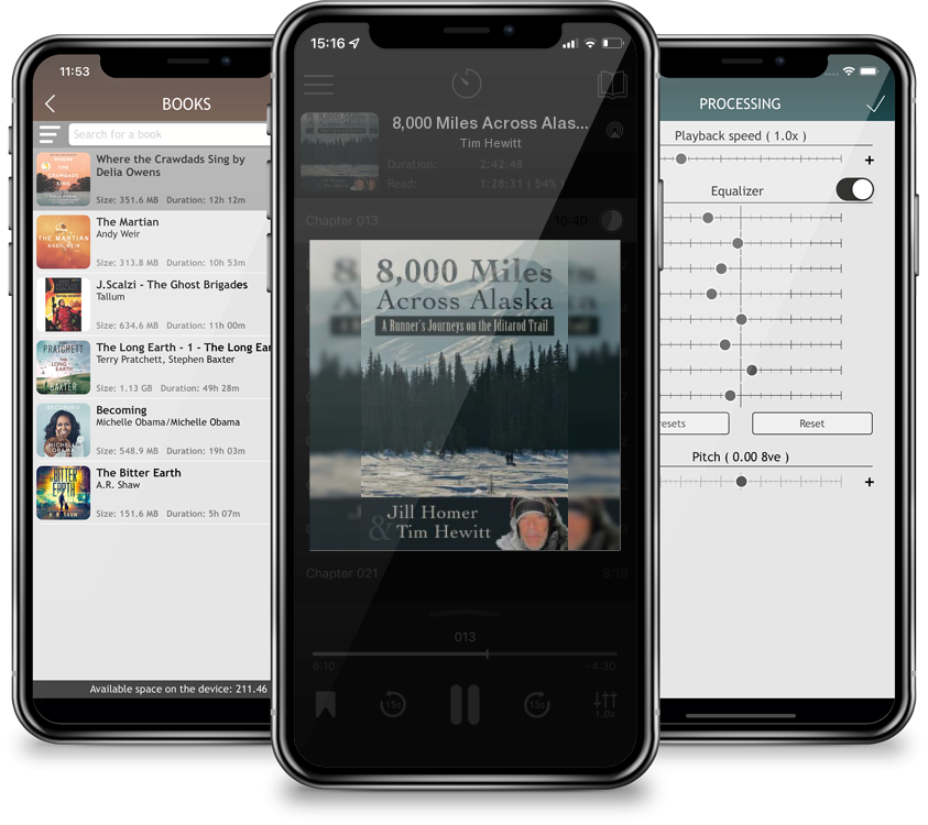 Audiobook 8,000 Miles Across Alaska: A Runner\'s Journeys on the Iditarod Trail by Tim Hewitt