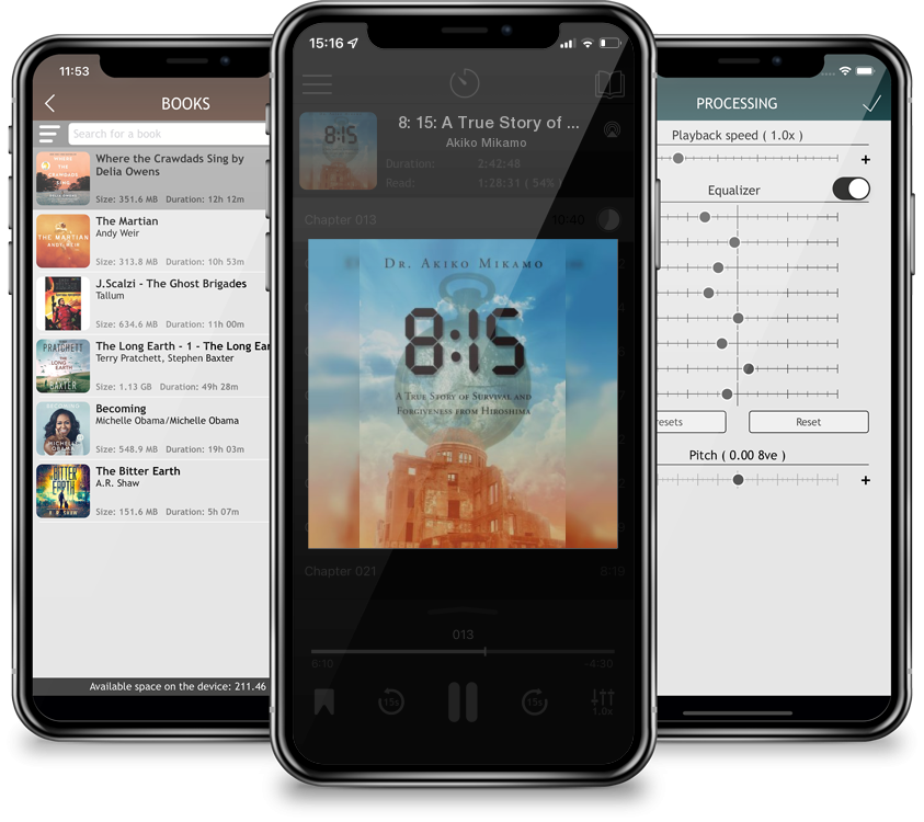 Audiobook 8: 15: A True Story of Survival and Forgiveness from Hiroshima by Akiko Mikamo