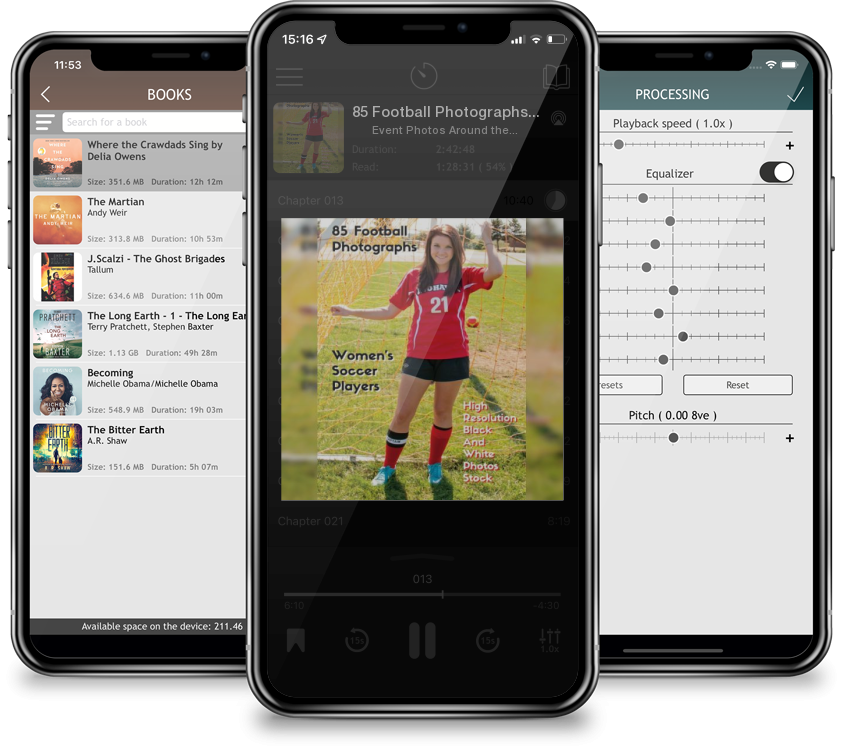 Audiobook 85 Football Photographs - Women\'s Soccer Players - High Resolution Black and White Photos Stock: Women\'s Soccer Players - Sport Art Images - HD Backgr by Event Photos Around the World