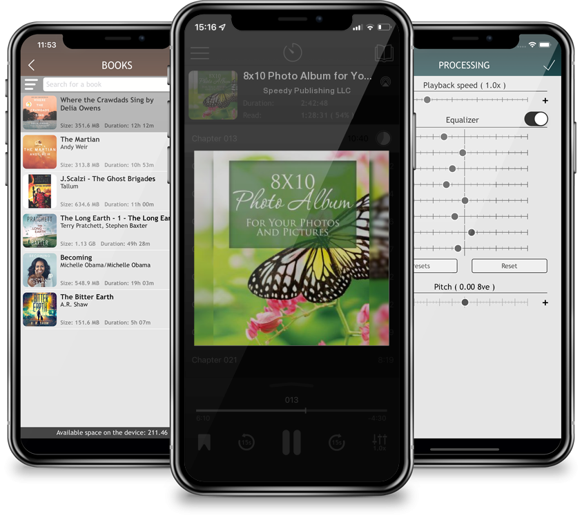 Audiobook 8x10 Photo Album for Your Photos and Pictures by Speedy Publishing LLC