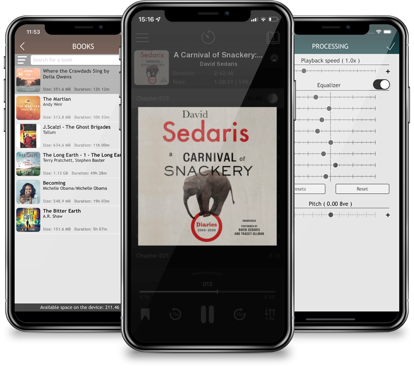 Audiobook A Carnival of Snackery: Diaries (2003-2020) (CD-Audio) by David Sedaris