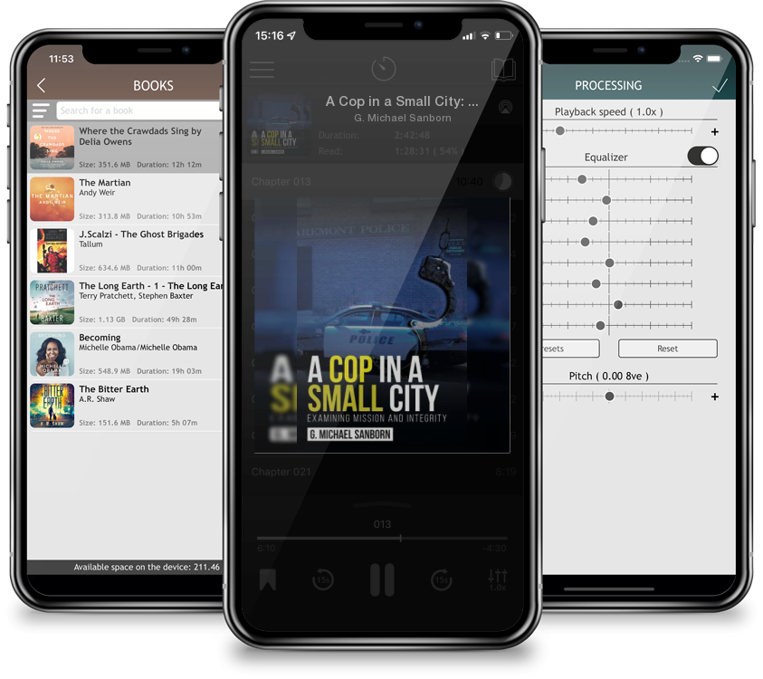Audiobook A Cop in a Small City: Examining Mission and Integrity by G. Michael Sanborn