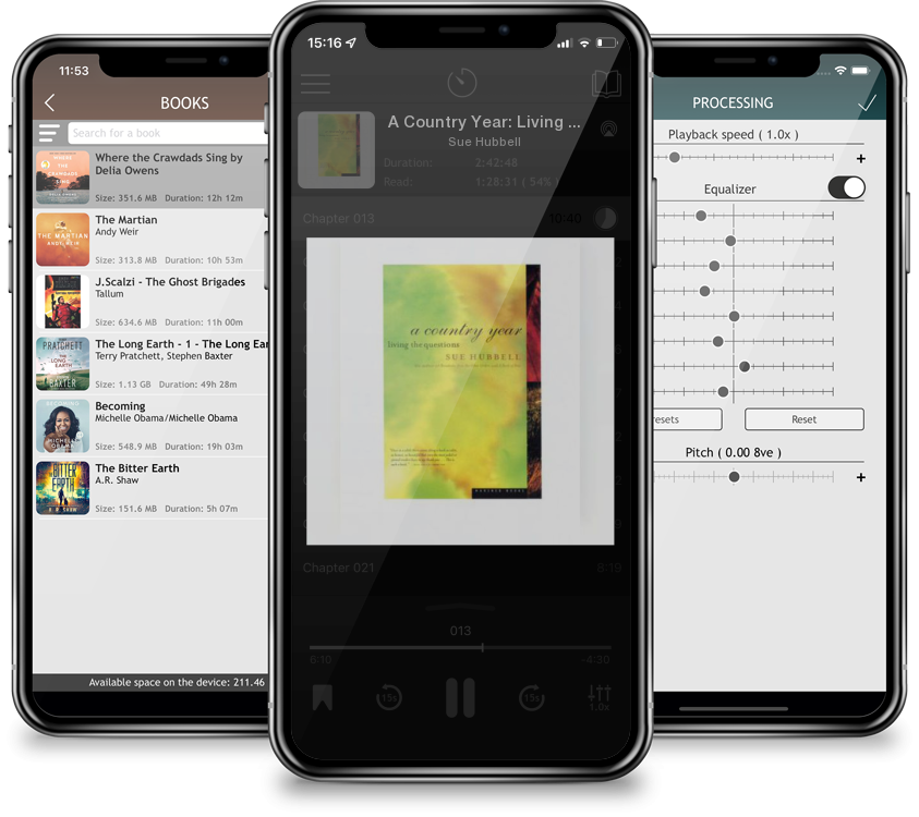 Audiobook A Country Year: Living the Questions by Sue Hubbell
