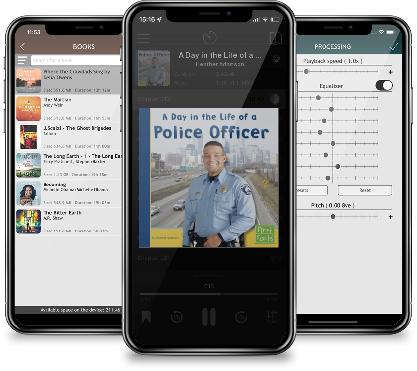 Audiobook A Day in the Life of a Police Officer (First Facts: Community Helpers at Work) by Heather Adamson