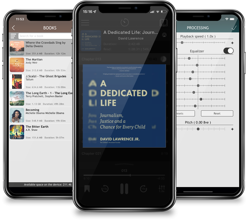 Audiobook A Dedicated Life: Journalism, Justice and a Chance for Every Child by David Lawrence