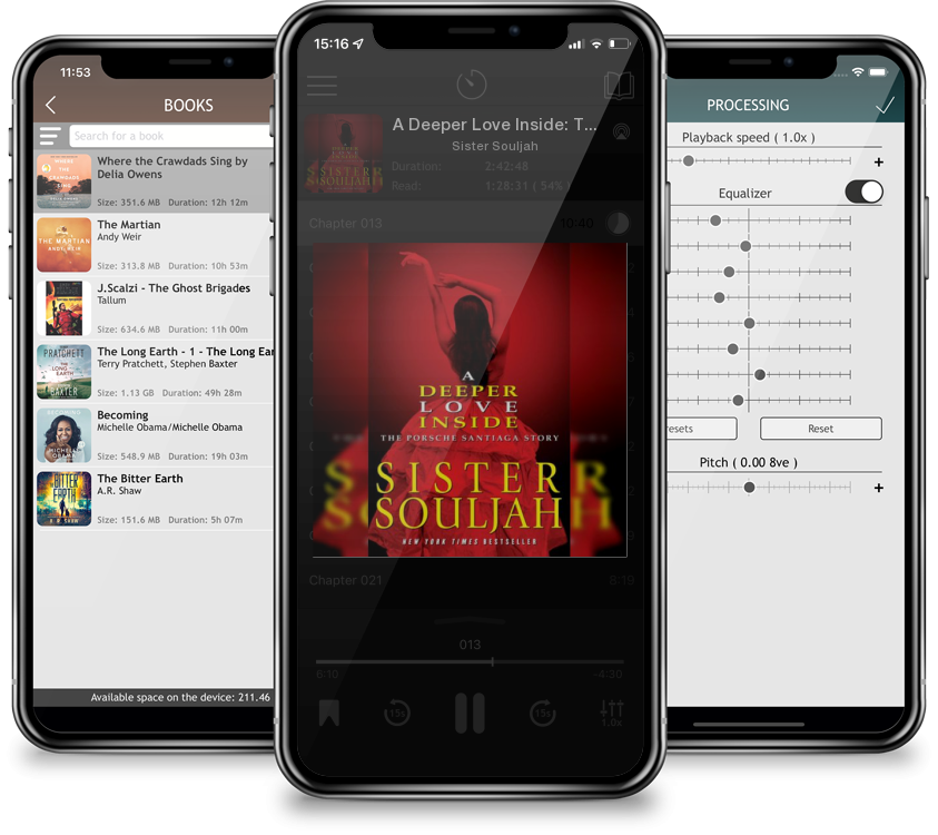 Audiobook A Deeper Love Inside: The Porsche Santiaga Story by Sister Souljah