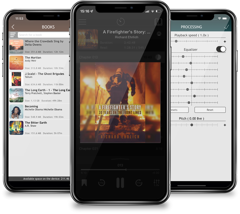 Audiobook A Firefighter\'s Story: 30 Years On The Front Lines by Richard Ehrlich