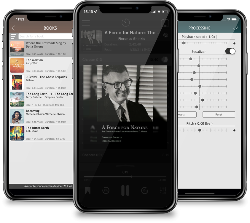 Audiobook A Force for Nature: The Environmental Litigation of Lewis C. Green by Florence Shinkle