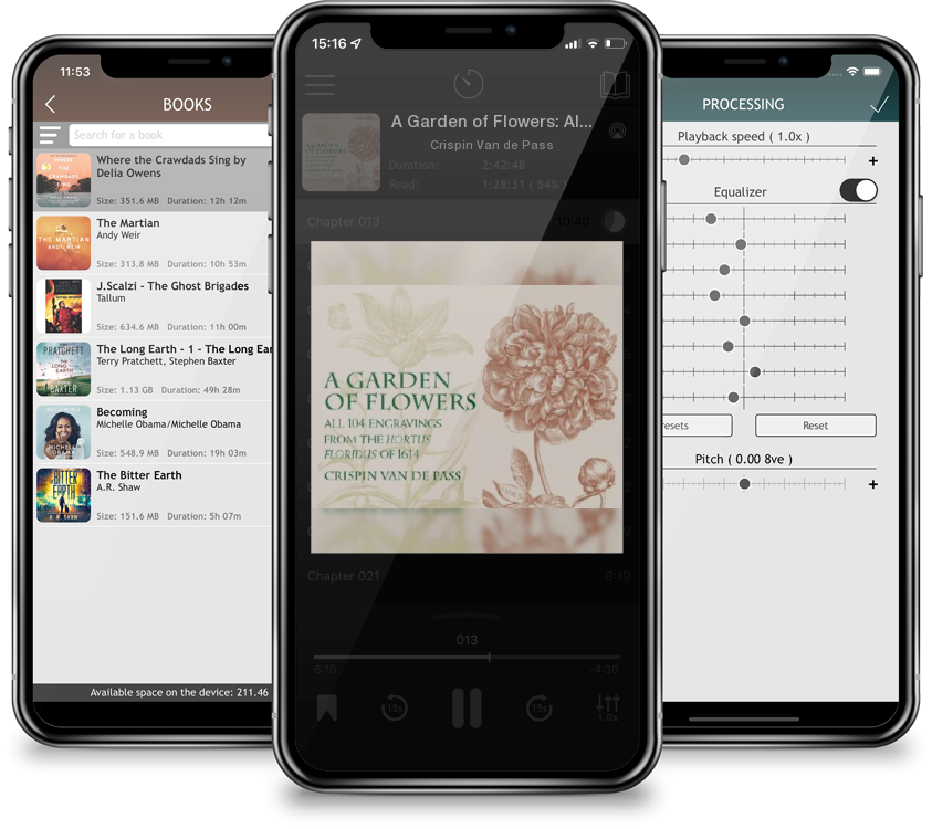 Audiobook A Garden of Flowers: All 104 Engravings from the Hortus Floridus of 1614 (Dover Pictorial Archives) by Crispin Van de Pass