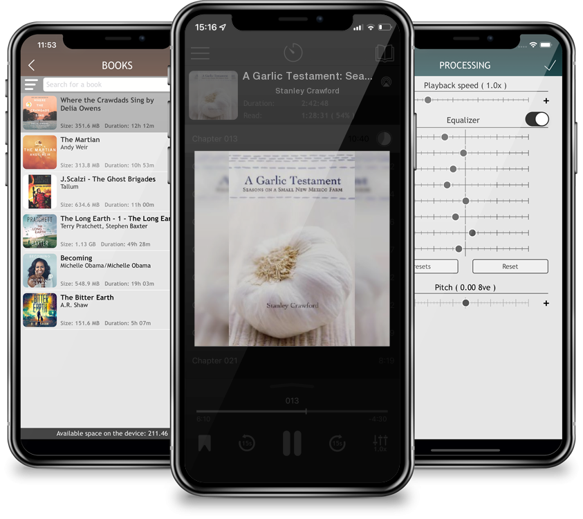 Audiobook A Garlic Testament: Seasons on a Small New Mexico Farm by Stanley Crawford