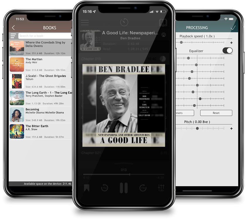 Listen A Good Life: Newspapering and Other Adventures by Ben Bradlee in MP3 Audiobook Player for free