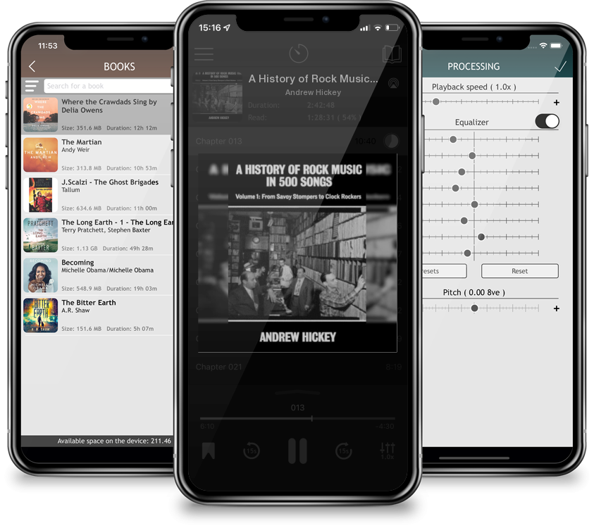 Audiobook A History of Rock Music in 500 Songs vol 1: From Savoy Stompers to Clock Rockers by Andrew Hickey