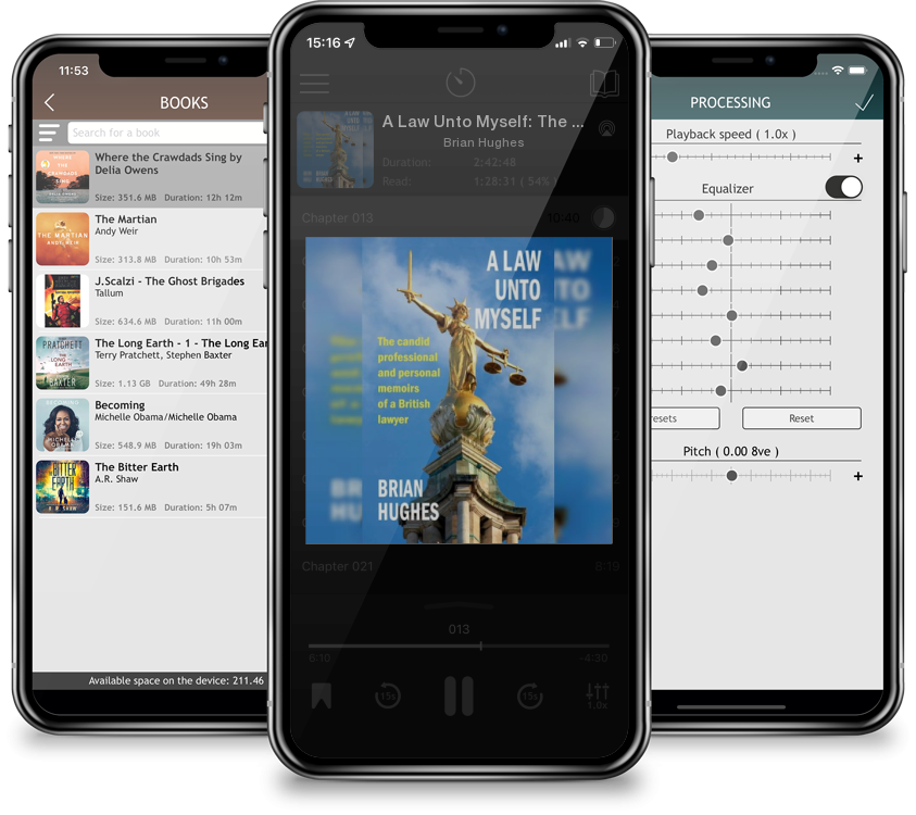 Audiobook A Law Unto Myself: The candid professional and personal memoirs of a British lawyer by Brian Hughes
