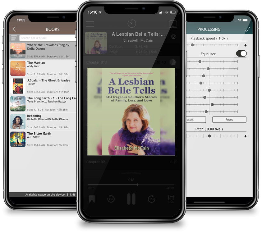 Audiobook A Lesbian Belle Tells: OUTrageous Southern Stories of Family, Loss, and Love by Elizabeth McCain