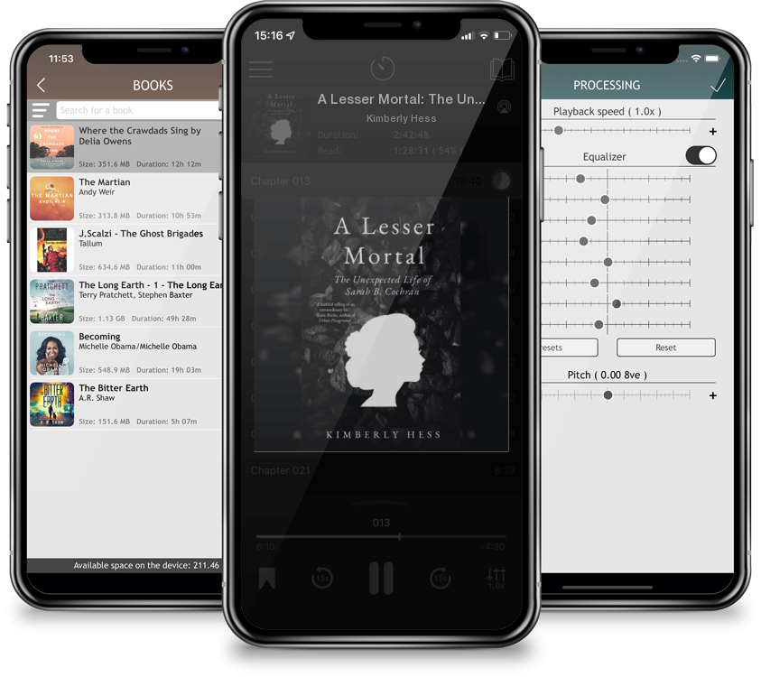 Audiobook A Lesser Mortal: The Unexpected Life of Sarah B. Cochran by Kimberly Hess
