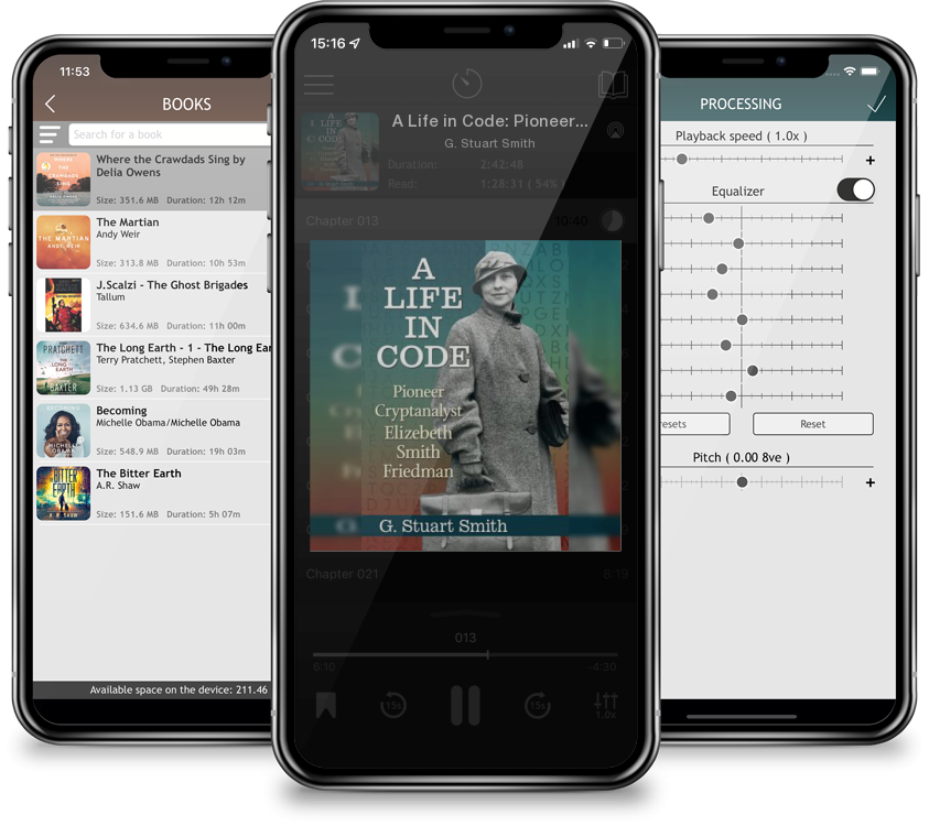 Audiobook A Life in Code: Pioneer Cryptanalyst Elizebeth Smith Friedman by G. Stuart Smith