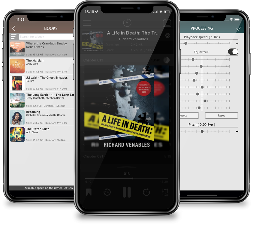 Audiobook A Life in Death: The True Story of a Career in Disaster Victim Identification by Richard Venables