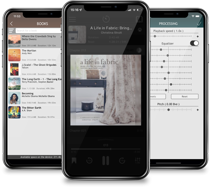 Audiobook A Life in Fabric: Bring Colour, Pattern and Texture into Your Home by Christina Strutt