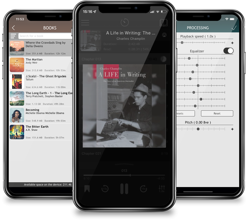 Audiobook A Life in Writing: The Story of an American Journalist by Charles Champlin