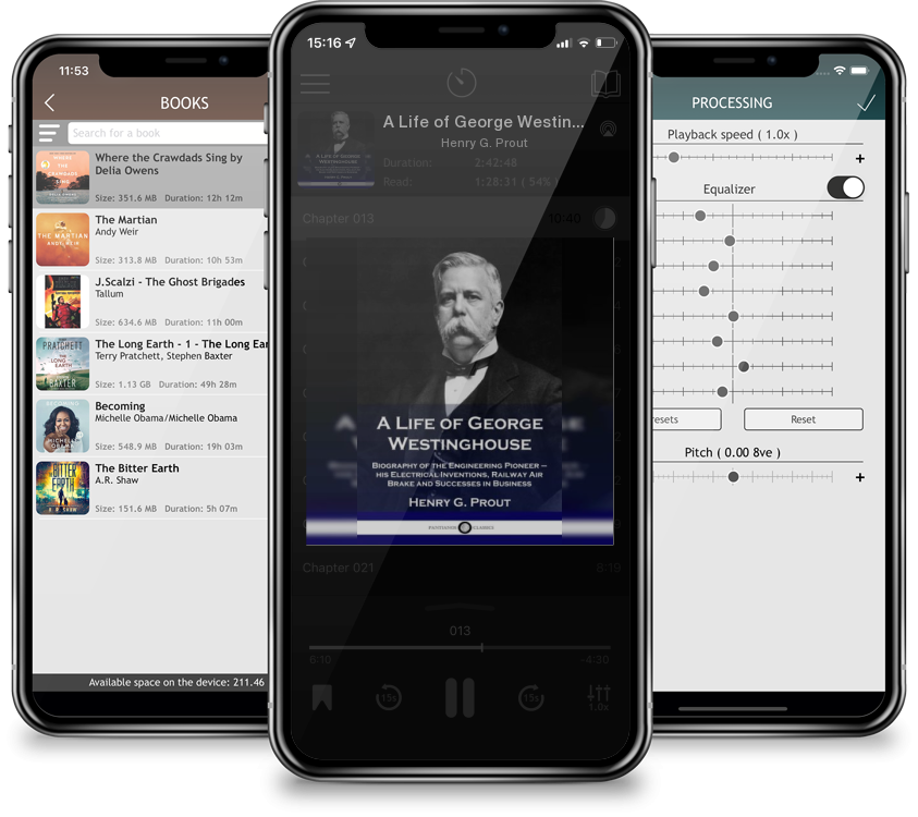 Listen A Life of George Westinghouse: Biography of the Engineering Pioneer - his Electrical Inventions, Railway Air Brake and Successes in Business by Henry G. Prout in MP3 Audiobook Player for free