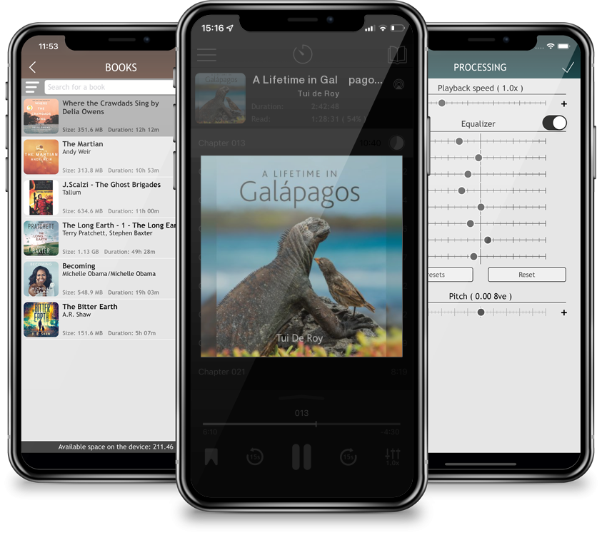 Audiobook A Lifetime in Galápagos by Tui de Roy