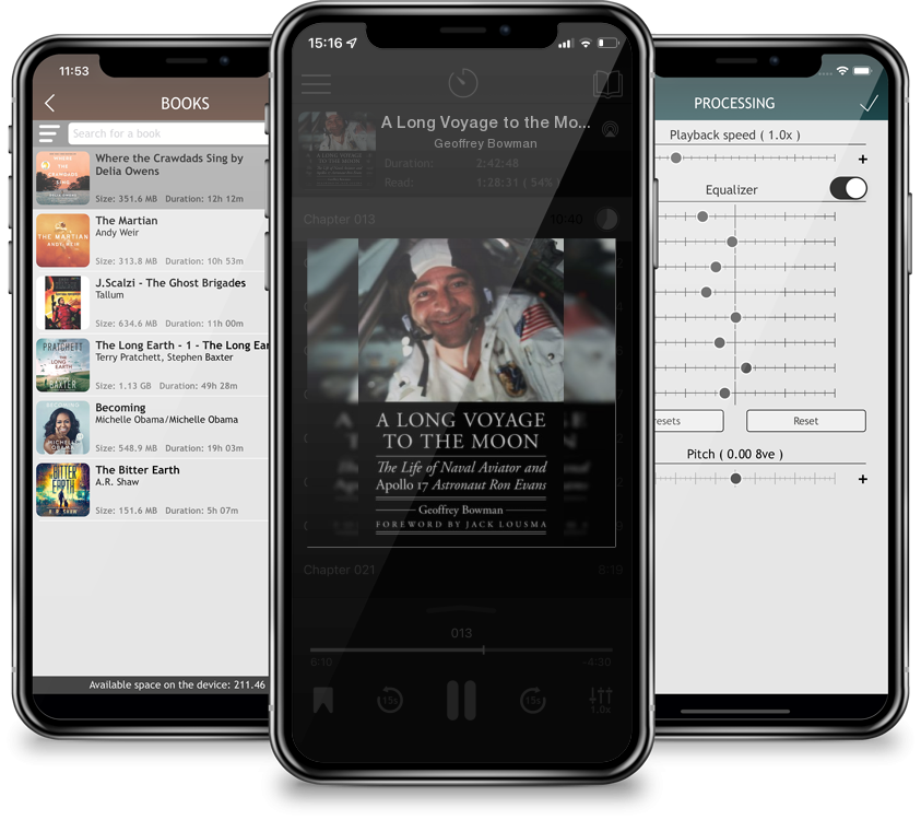 Audiobook A Long Voyage to the Moon: The Life of Naval Aviator and Apollo 17 Astronaut Ron Evans (Outward Odyssey: A People\'s History of Spaceflight ) by Geoffrey Bowman