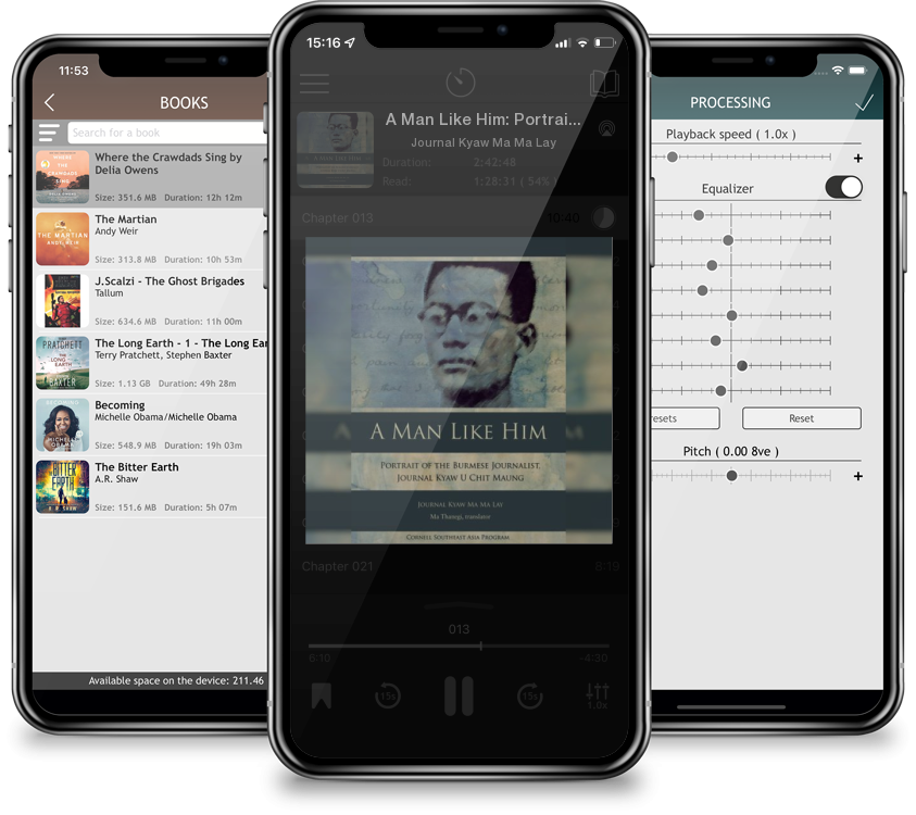 Audiobook A Man Like Him: Portrait of the Burmese Journalist, Journal Kyaw U Chit Maung (Studies on Southeast Asia #47) by Journal Kyaw Ma Ma Lay