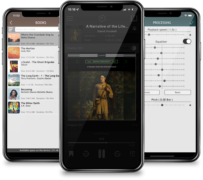 Audiobook A Narrative of the Life of David Crockett by David Crockett