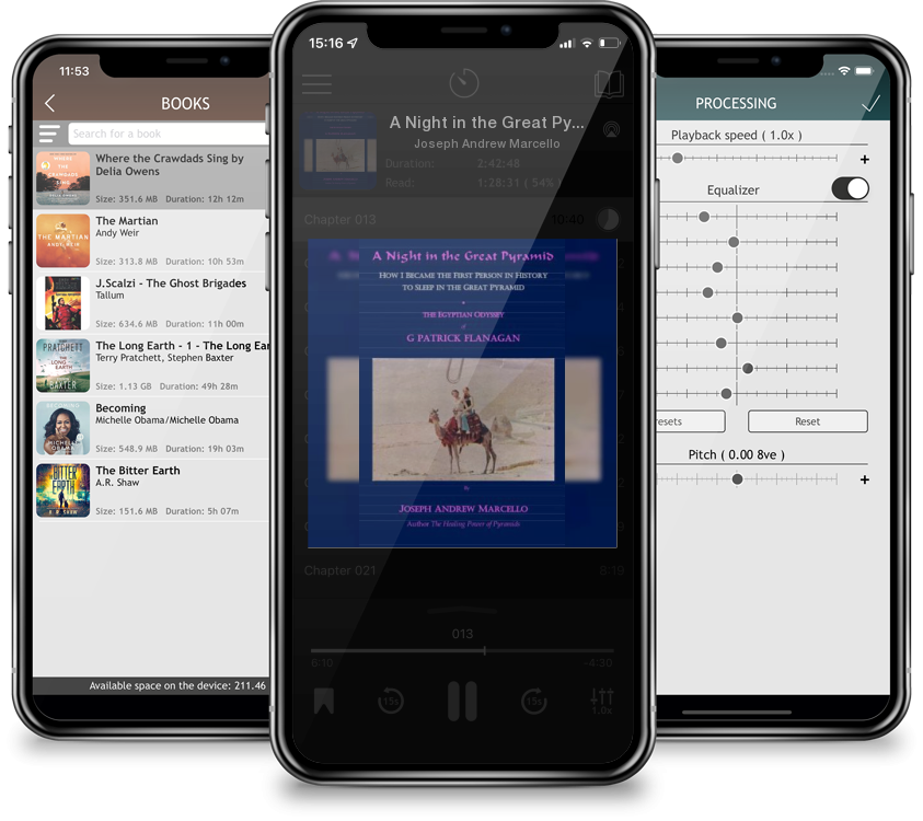Audiobook A Night in the Great Pyramid: The Egyptian Adventure of G. Patrick Flanagan by Joseph Andrew Marcello