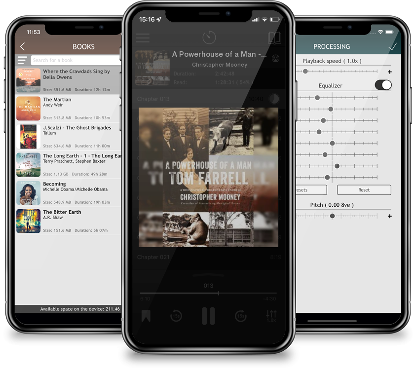 Audiobook A Powerhouse of a Man - Tom Farrell by Christopher Mooney