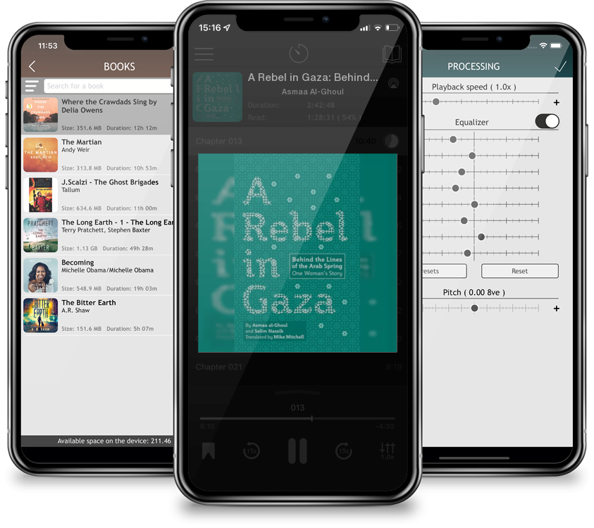 Audiobook A Rebel in Gaza: Behind the Lines of the Arab Spring, One Woman\'s Story by Asmaa Al-Ghoul