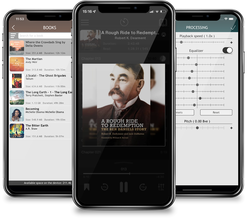 Audiobook A Rough Ride to Redemption: The Ben Daniels Story by Robert K. Dearment