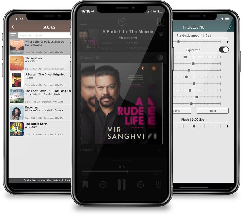 Audiobook A Rude LIfe: The Memoir by Vir Sanghvi