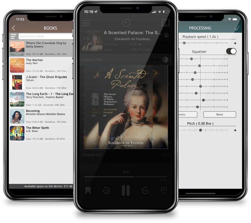 Audiobook A Scented Palace: The Secret History of Marie Antoinette\'s Perfumer by Elisabeth de Feydeau