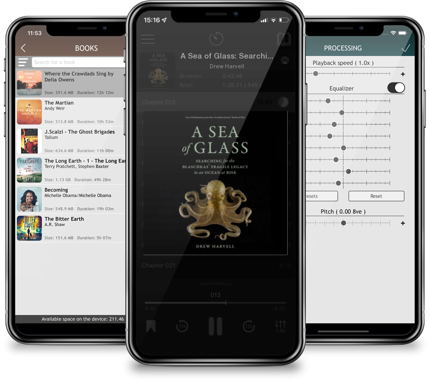 Audiobook A Sea of Glass: Searching for the Blaschkas\' Fragile Legacy in an Ocean at Risk (Organisms and Environments #13) by Drew Harvell