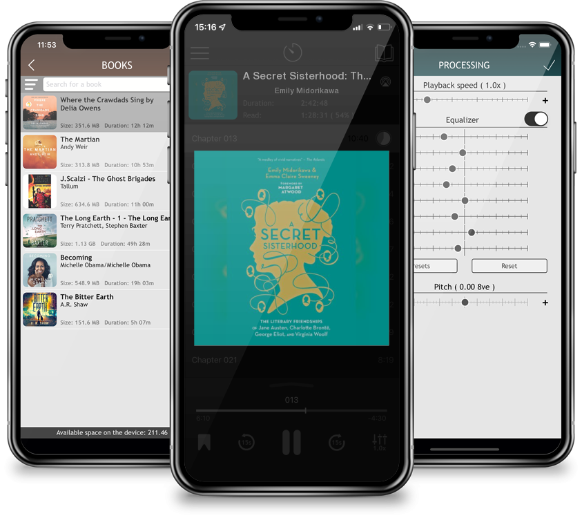 Audiobook A Secret Sisterhood: The Literary Friendships of Jane Austen, Charlotte Brontë, George Eliot, and Virginia Woolf by Emily Midorikawa