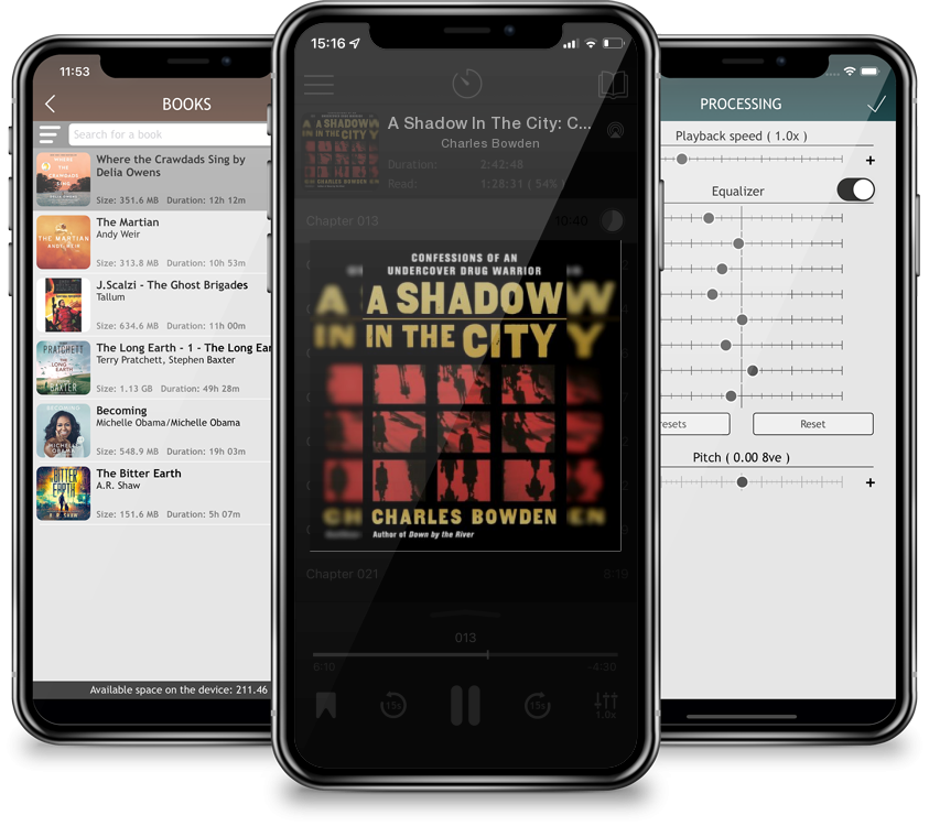 Audiobook A Shadow In The City: Confessions of an Undercover Drug Warrior by Charles Bowden